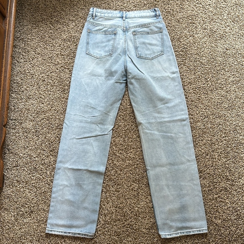 SheIn High Rise Straight Leg Jeans - Picture 3 of 4